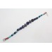 Bracelet Silver Sterling 925 Jewelry Lapis Lazuli Turquoise Coral Gem Stones B32